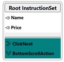 ScrapeMap InstructionSet with Scroll To Bottom Action added